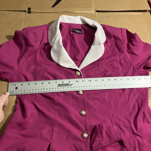 Whirlaway Frocks Suit Set, Pink Pearl Sz Large, Vintage Skirt Suit, Retro Outfit - Picture 5 of 15